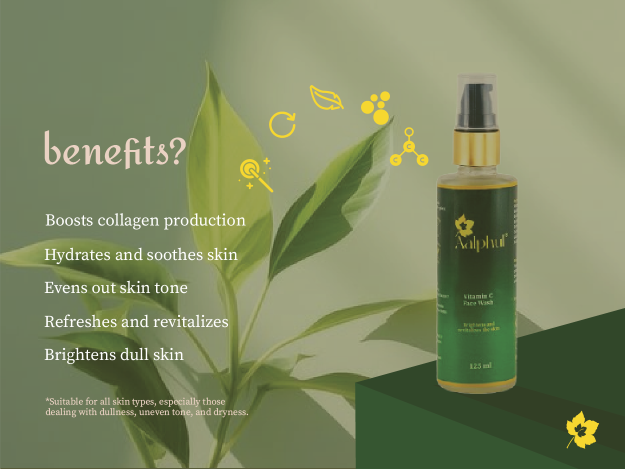 Aalphul Vitamin C Face Wash–Glow,Hydration & Dark Spot Care