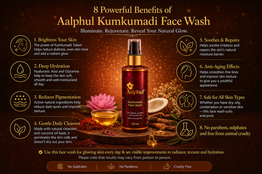 Alphul Kumkumadi Face Wash benefits for glowing, youthful skin