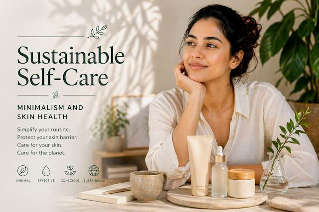 Sustainable Self Care through minimalism by using a good limited number of skincare products