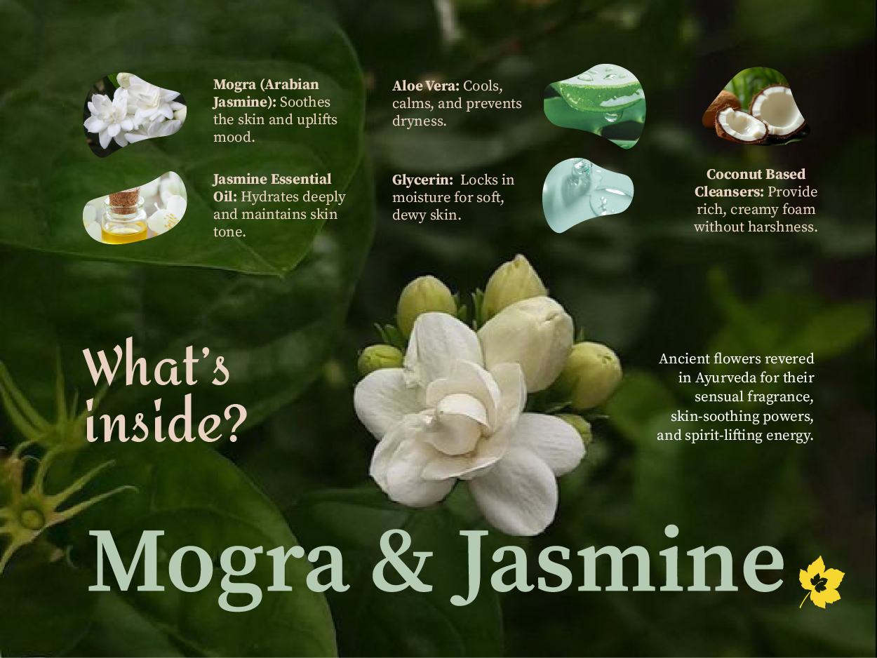 Aalphul Jasmine & Mogra Body Wash Natural Ingredients