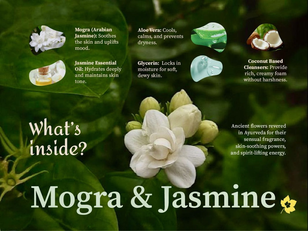 Aalphul-Jasmine-Mogra-BodyWash Ingredients with corresponding benefits