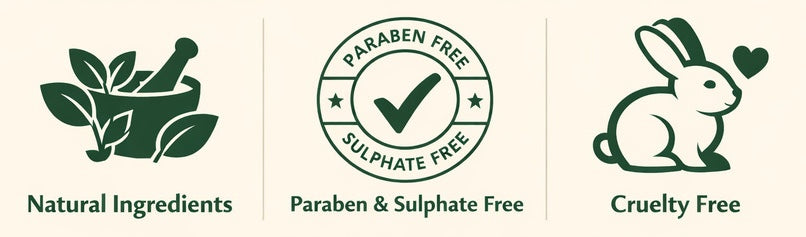 All Aalphul products have natural ingredients. They are paraben & sulphate free and totally cruelty free