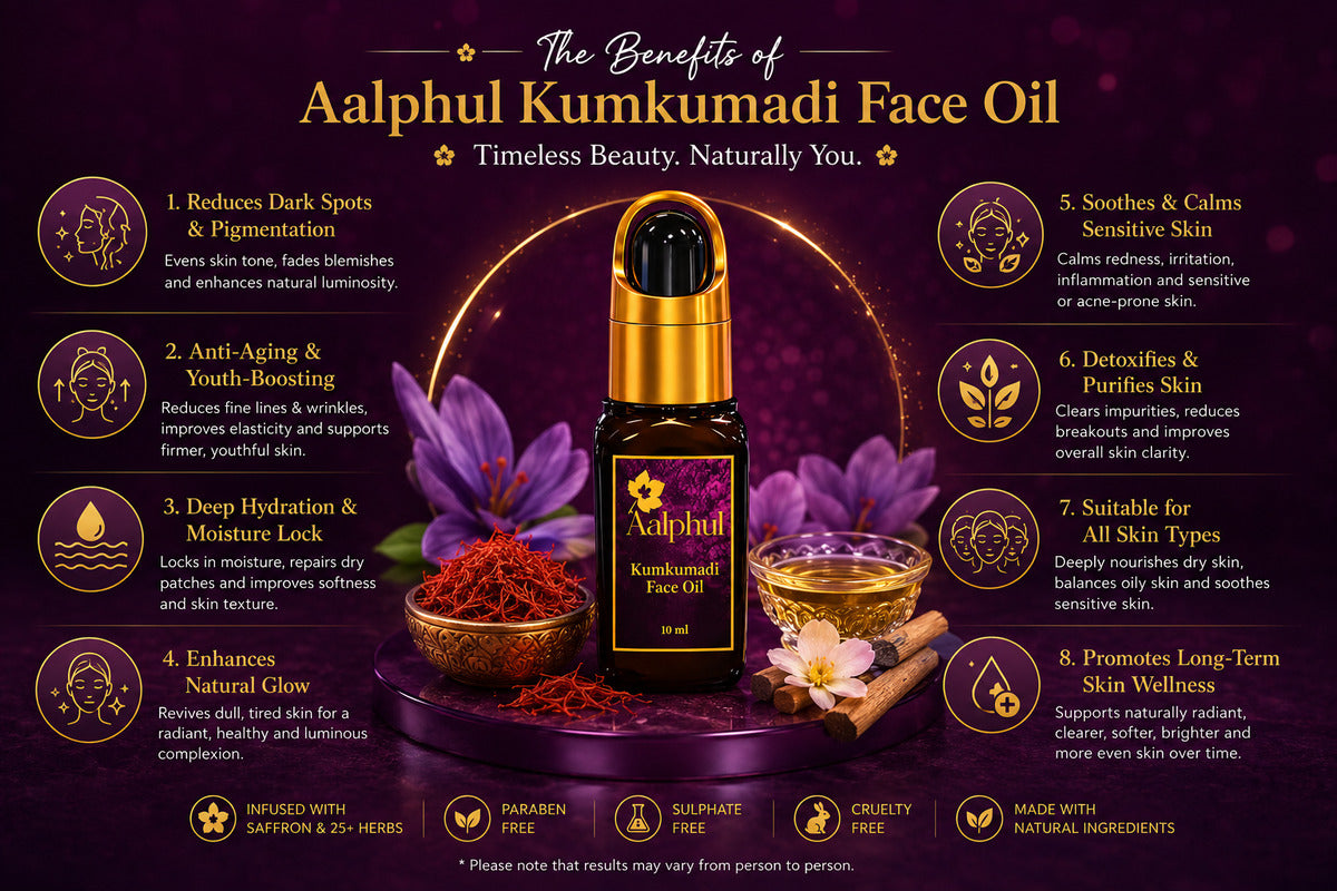 Aalphul Kumkumadi Face Oil Benefits