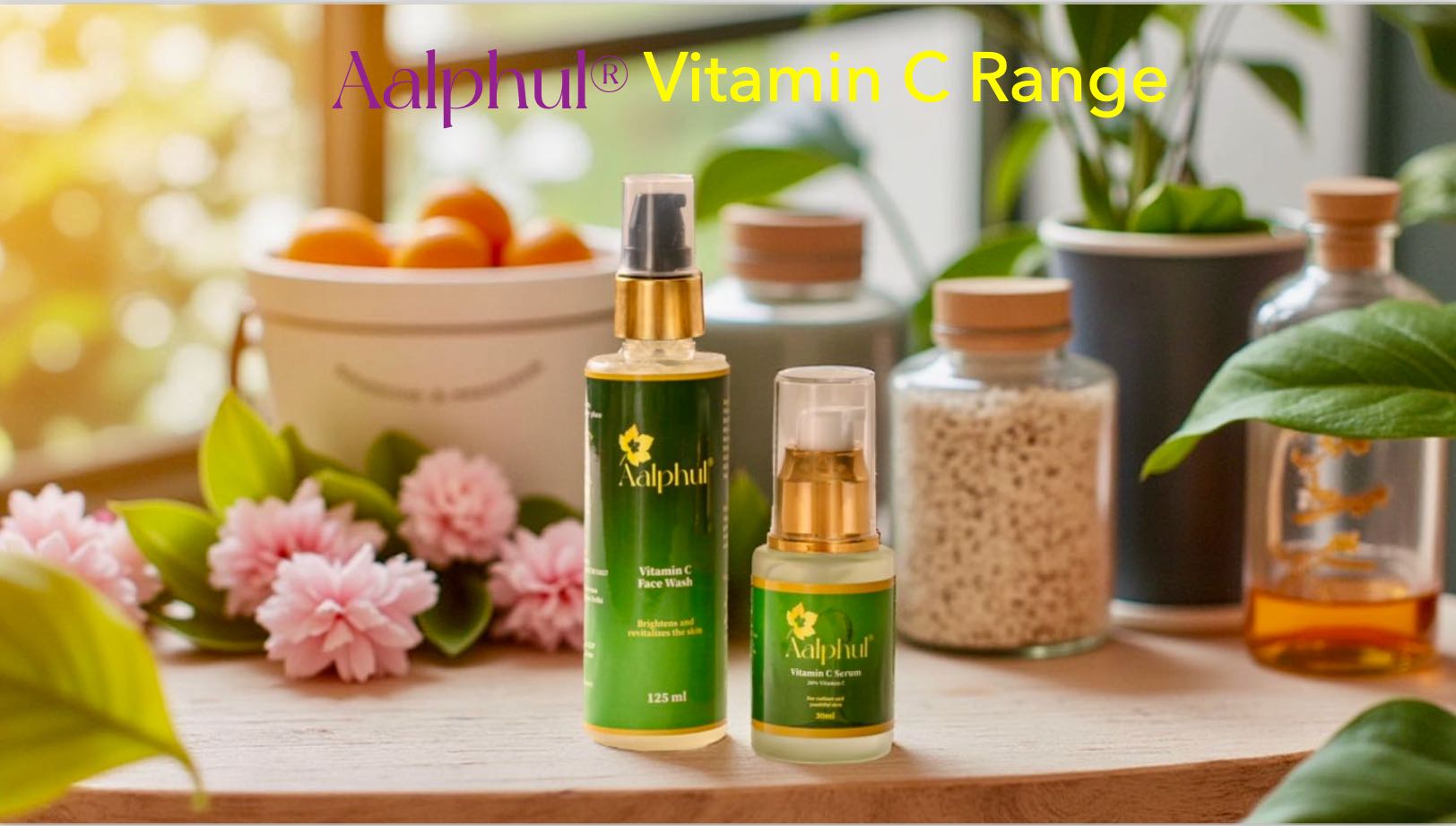 The Aalphul Vitamin C Range - Face Wash and Serum gets rid of dark spots & pigmentation giving your face the fresh, radiant glow